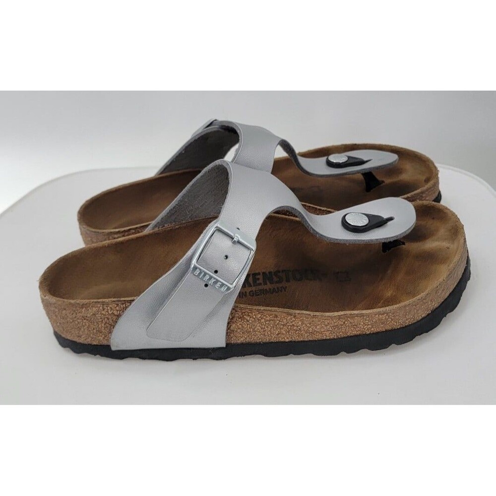 BIRKENSTOCK Gizeh Birko-Flor Metallic Silver - Picture 10 of 10